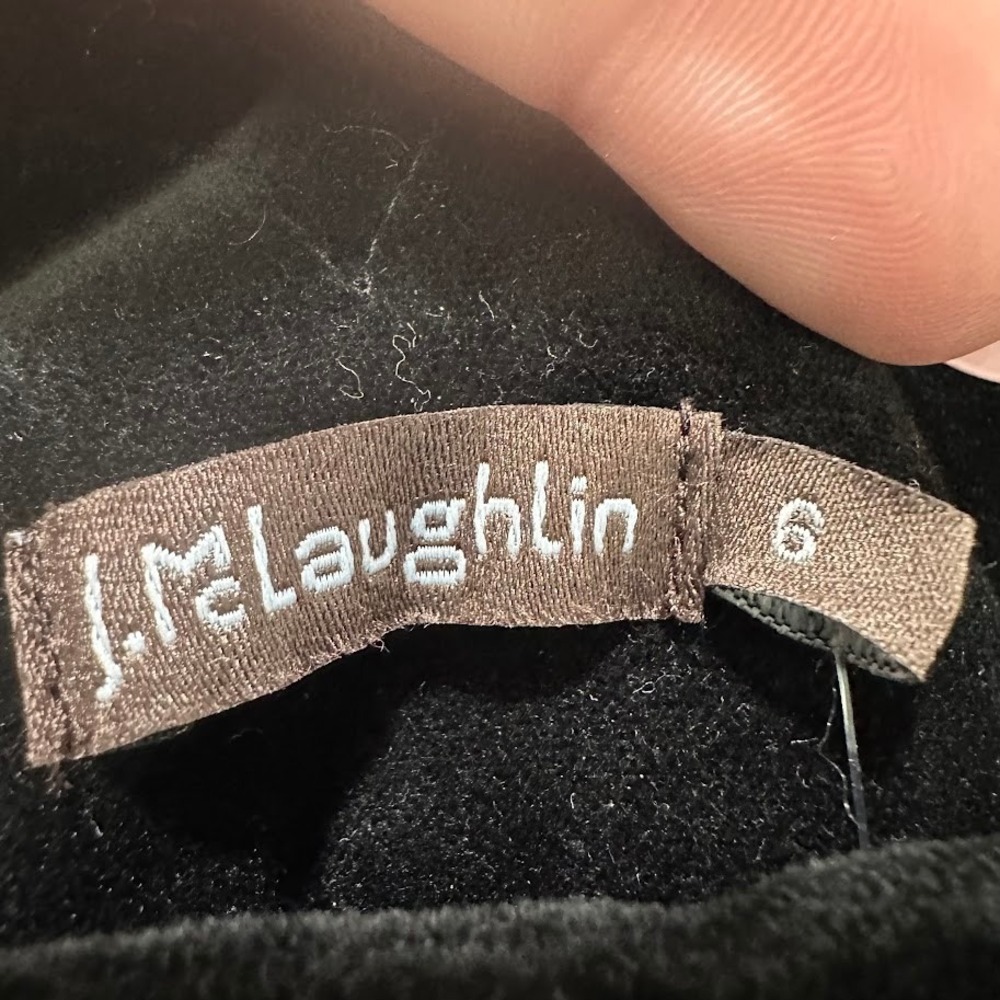 J. McLaughlin Women Hasting Jeans Size 6 Black Sailor Button Front High Rise NEW - Picture 8 of 11